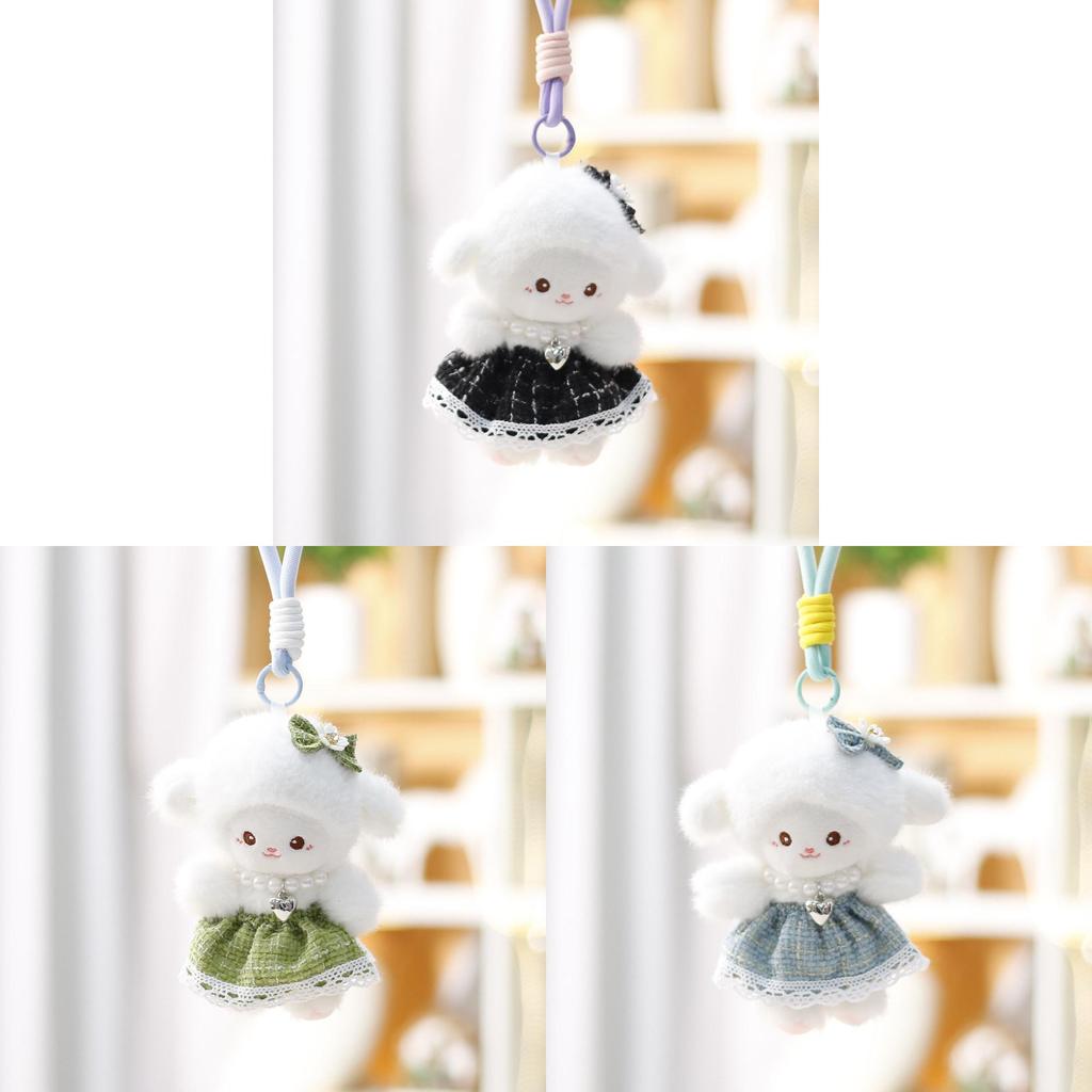 Soft Animal Plush Gift For Girls Cute Sheep Pendant For Backpack Decor