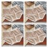 4pcs/set Women's Plus Size Underwear High Waist Cotton Panties Fit 50-150kg Wear Antibacterial Breathable Briefs XL XXL 3XL 4XL 5XL