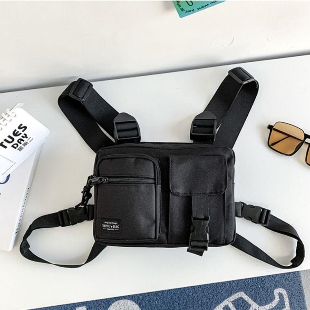 Мужская сумка-жилет большой вместимости из ткани Оксфорд, мессенджер через плечо, унисекс