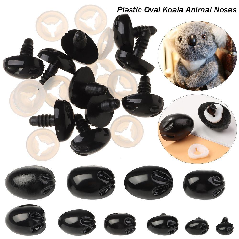 10pcs Plastic DIY Tool Bear Buttons DIY Doll Noses Safety Noses Parts Oval Nose Dolls Accessories