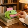 Украшение рабочего стола Милая лягушка Диспенсер для клейких заметок, Креативный мультяшный животный Органайзер для канцелярских принадлежностей, 3D Печать Студенческие аксессуары для учебы
