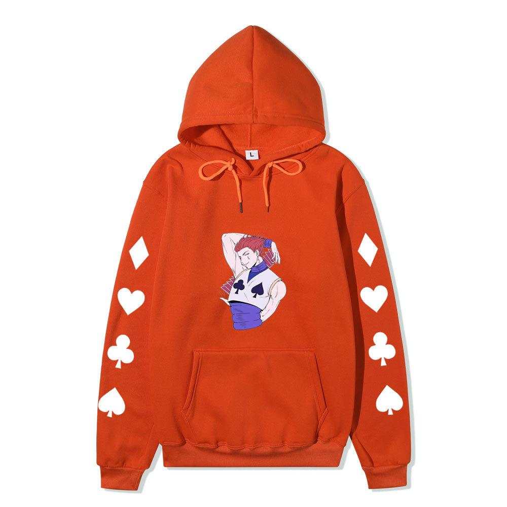 Hunter X Hunter Hisoka Anime Print Hoodie Unisex Casual Streetwear Long Sleeve Sports Pullover Sweatshirt