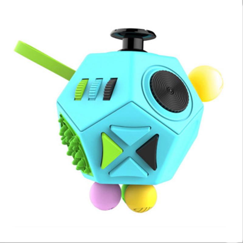 Кубик 6/12 сторон Игрушка для снятия стресса Радужный Аутизм СДВГ ОКР Тревожность Сенсорные игрушки Настольная игрушка для детей и взрослых