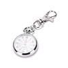 Stainless Steel Quartz Pocket Watch Cute Key Ring Chain Gift