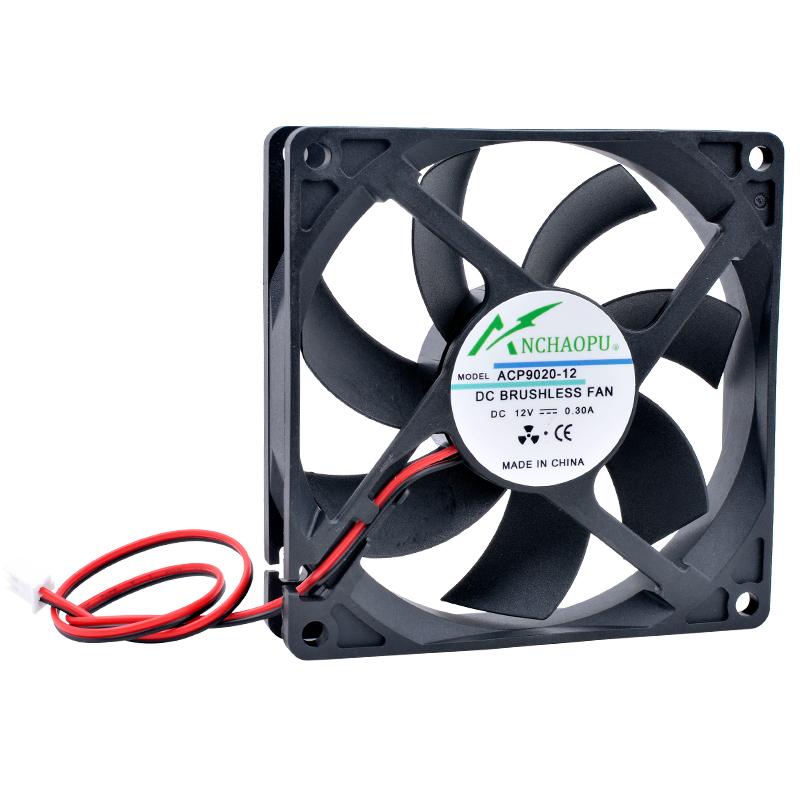 ACP9020 Высокоскоростной охлаждающий вентилятор 92 мм 9,2 см DC12V 24V 2-контактный Вентилятор для корпуса CPU Блок питания Охлаждение компьютерного оборудования