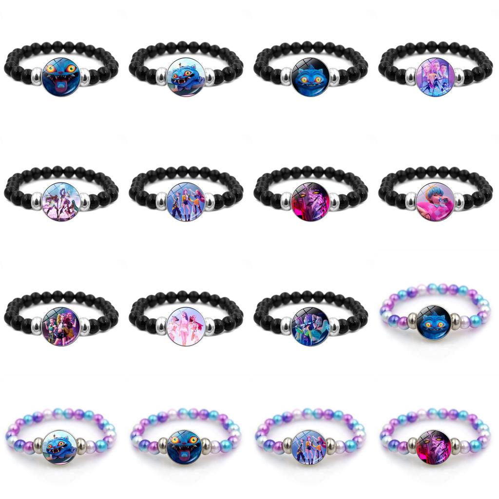 K-pop Охотник на демонов Ручная цепочка с цветными полимерными бусинами для подарка и сувенира из путешествия