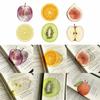 Premium Feeling Reading Mark Transparent Grape Tomato Bookmarks Simulation Bookmark  Student Gift