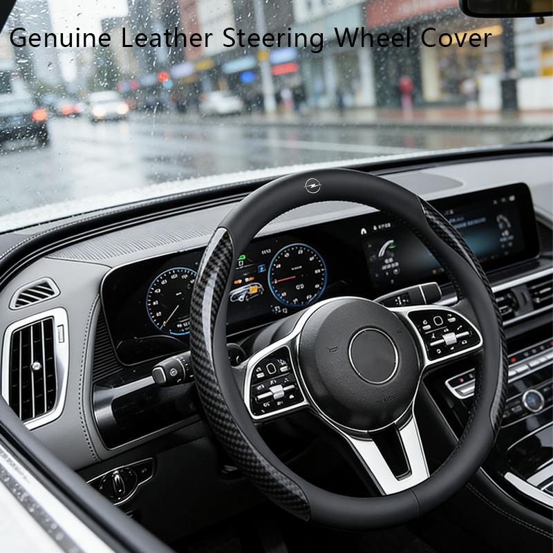 AAAYU1 AAAYQ1 New Car Steering wheel cover Carbon Fiber Suede For Opel Corsa Astra Insignia Vectra Zafira Meriva Mokka Grandland Vivaro