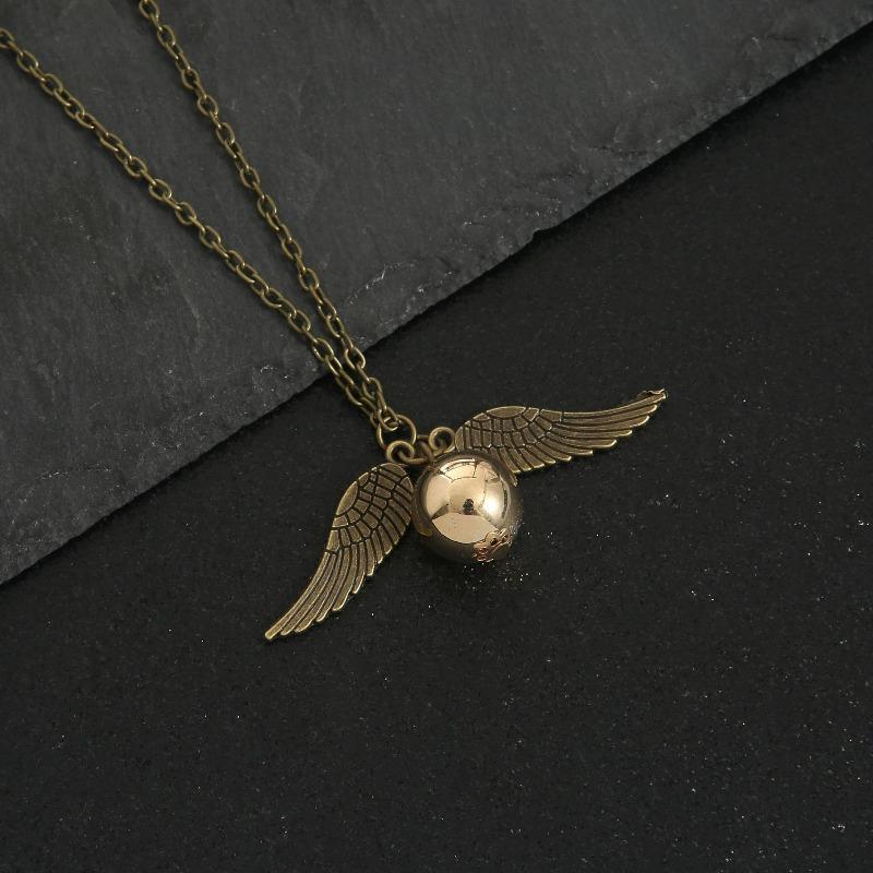 Deathly Hallows Snitch Gold Necklace Snitch Necklace