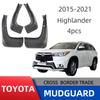 Highlander Car Tire Mudguard for 2015-2020 Models - Single Piece Dropshipping