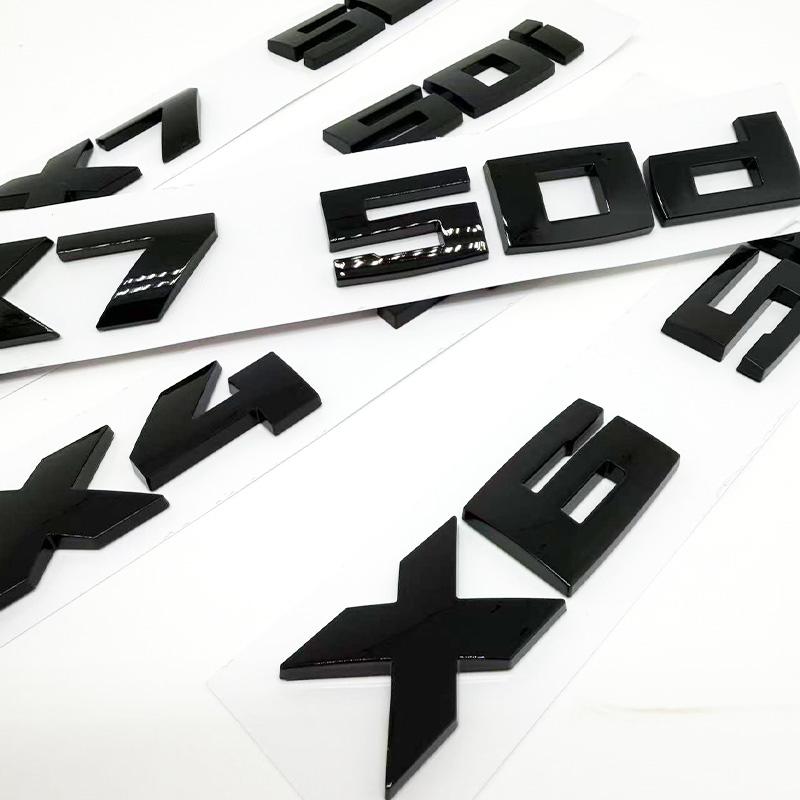 Применимо к 3D M X7M50i X7M50d X7M60d X7M60i Номера ABS Эмблема для X7 Серии E70 G05 Внешний Декор Багажника Автомобиля Наклейка Логотип