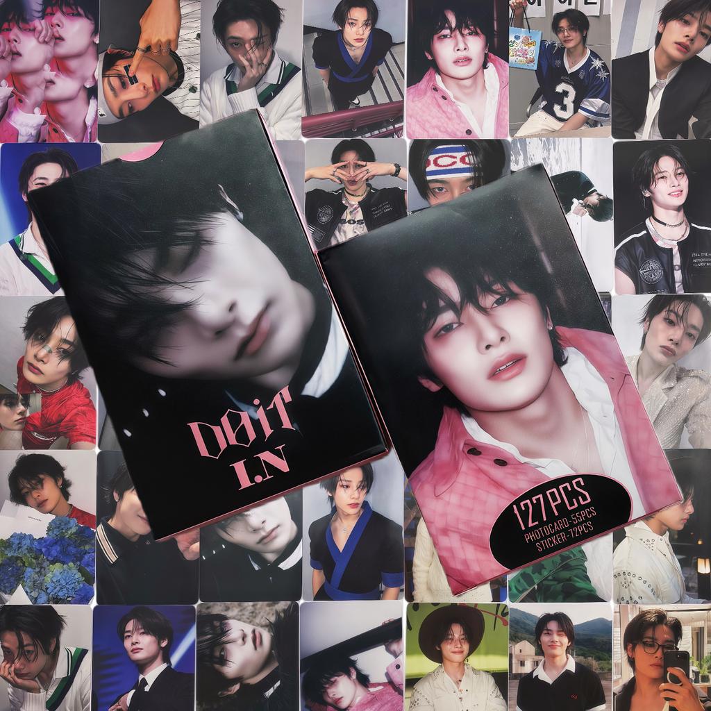 2026 Новый K-POP Идол Новая Карточка "DO IT" Розовая Фотокарточка Украшение для фанатов Коллекция 55 Карточек Ломо в Коробке I.N 72 ШТ Наклейка для фанатов