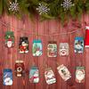 12/24 шт. Праздничные рождественские держатели для подарочных карт в банках Мейсона, подвесные украшения с мешочками для конфет для елочных игрушек, новый год