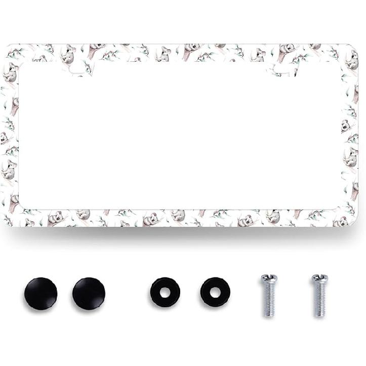 Рамка для номерного знака с колибри, цвет вишневого цвета, с цветами, держатель для номерного знака, цветная рамка для номерного знака для украшения автомобиля, птица из нержавеющей стали, для автомобиля