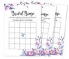 Inkdotpot 50A FloralA BingoA GameA CardsA For Bridal Wedding Shower Bachelorette Party Bulk Blank Square Fill In Gift