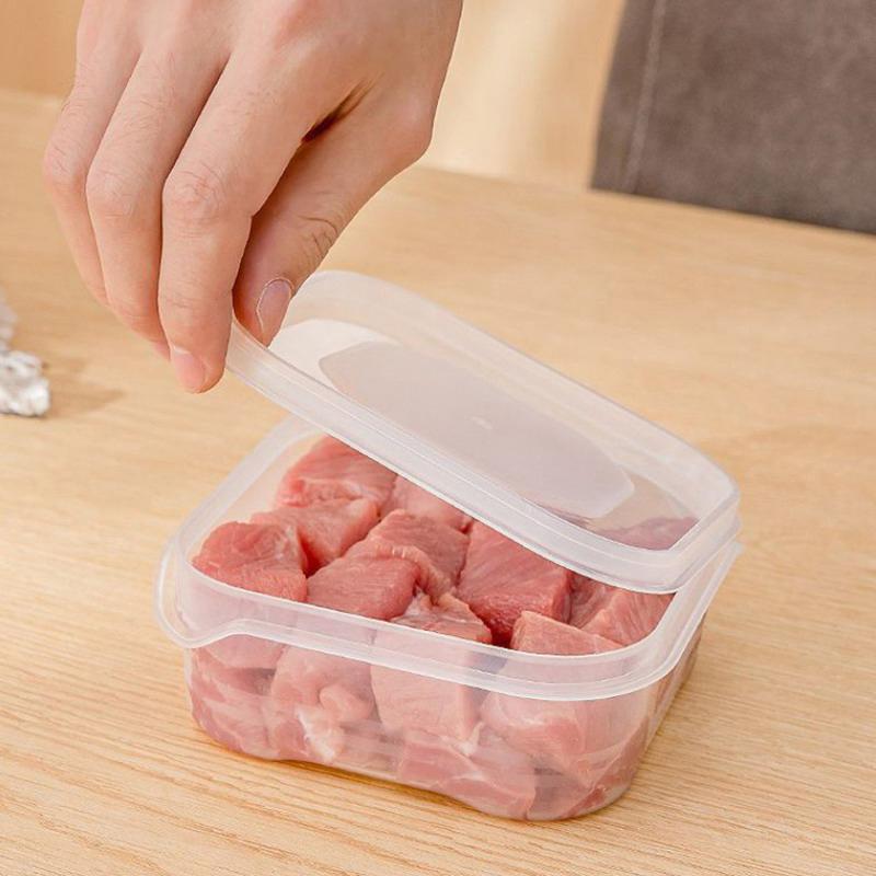 1 шт. Коробки для хранения продуктов питания, холодильник, замороженное мясо, овощи, коробка для хранения свежих продуктов, прозрачная кухонная герметичная коробка для хранения