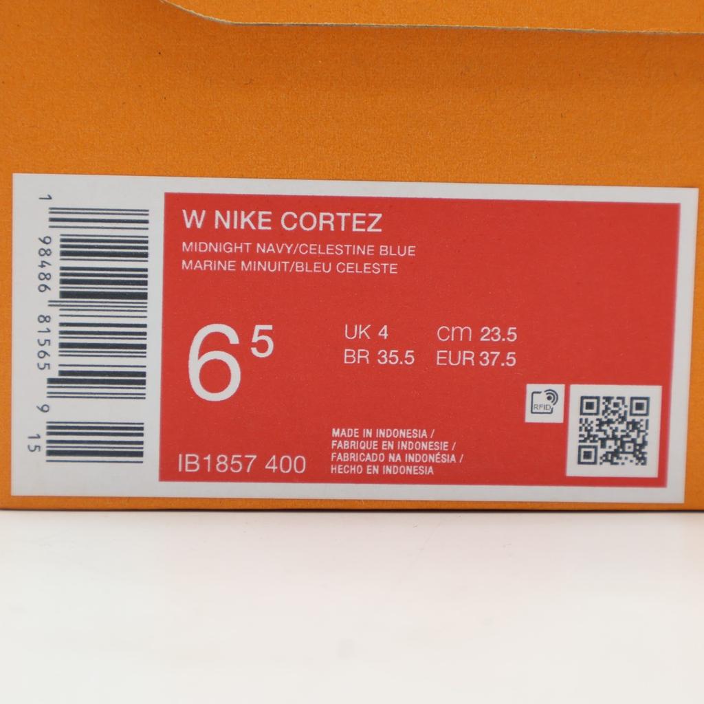 IB1857-400 Nike CORTEZ ТЕМНО-СИНИЙ/НЕБЕСНО-ГОЛУБОЙ-БЕЛЫЙ (Женский)
