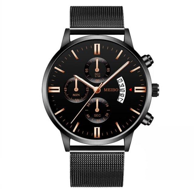 Мужские часы 2024 Элитный бренд Мужские военные спортивные кожаные кварцевые наручные часы Мужские повседневные часы с календарем и датой