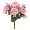30CM Fake Rose Silk Peony Artificial Flowers Cheap Festival Decor Vases Filler Home Room Wedding Bridal Bouquet Indoor Scrapbook