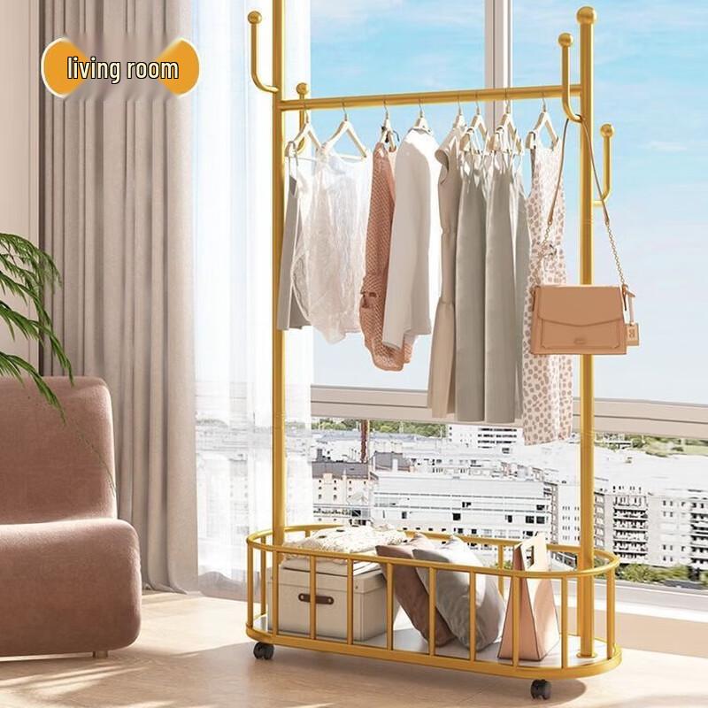 Lieve Nordic Style Mobile Floor-Standing Garment Rack