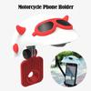 Motorcycle Mobile Phone Small Helmet Holder Waterproof Bicycle Navigation Mobile Phone Sunshade Holder Retro Helmet Bracket