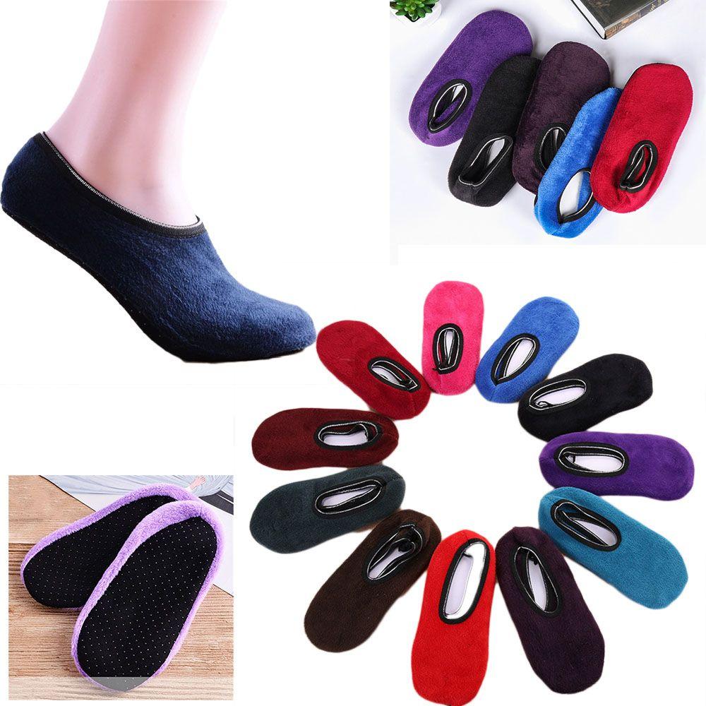 Casual Antislip Men Women Thermal Socks Thicken Velvet Winter Warm Bedroom Floor Socks