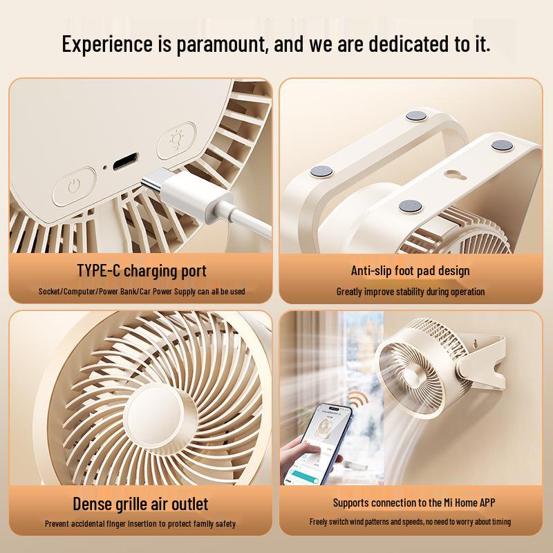 Silent USB Desktop Fan for Office & Students