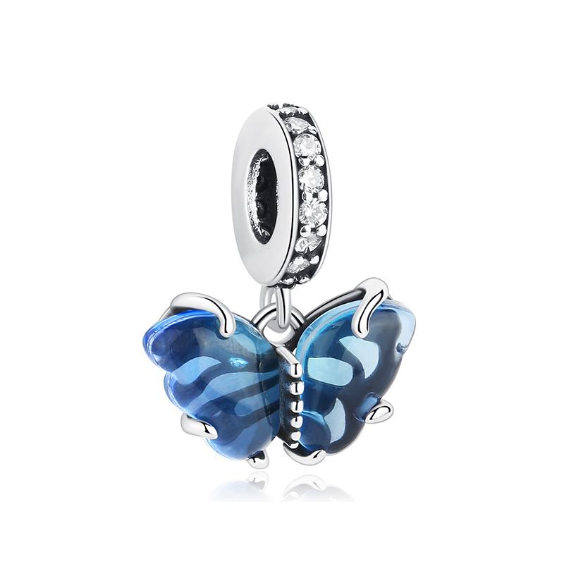 Оригинальный шарм-подвеска из стерлингового серебра 925 пробы, медь, любовь, лапа собаки, кошки, панда, светлячок, шармы-подвески, подходят для браслетов, ожерелий, женский, циркон