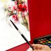 7Pcs/Set Squirrel Hair Bristles Watercolor Brush Round/Pointed Tips Paint Brushes Set  Art Class