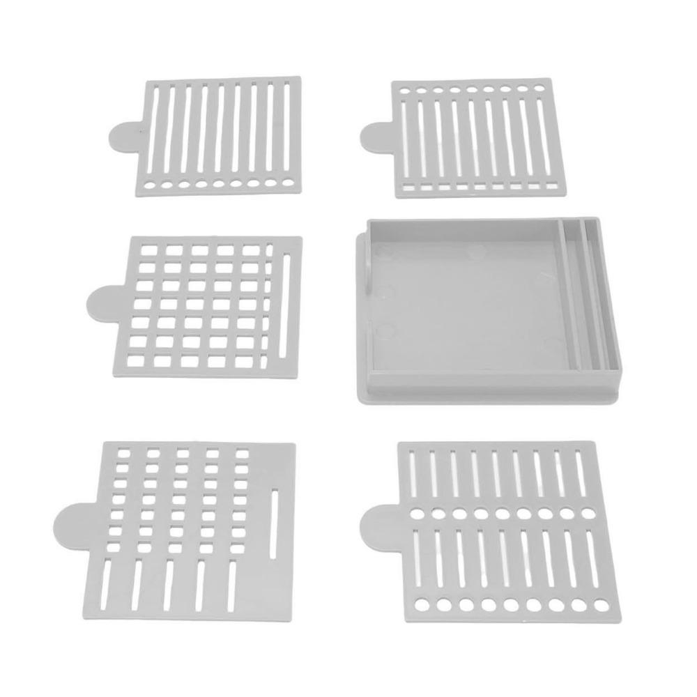 2set Reusable Design Sticky Note Holder Gray Note Organizer Reusable Sticky Note Stencil For Office