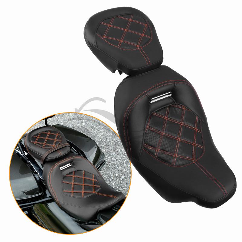 Harley-Davidson CVO Street Glide Модифицированное сдвоенное сиденье сиамского типа для переднего и заднего пассажира