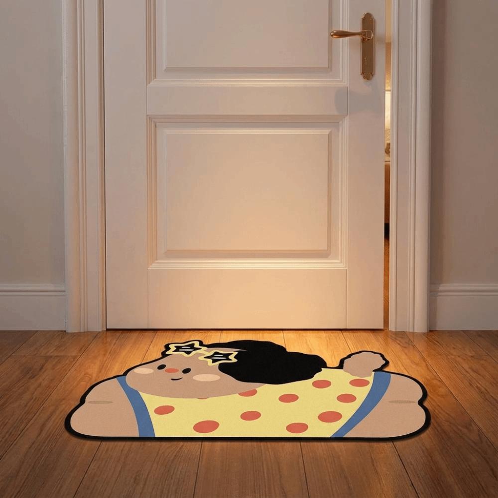 Cartoon Bathroom Floor Mat Quick Dry Decorative Door Mat Small Rug Entry Door Mat Kitchen