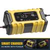 EU/US полностью автоматическое зарядное устройство для аккумуляторов 12 В/6 А импульсный ремонт обслуживание ЖК-дисплей интеллектуальное автомобильное зарядное устройство для гелевых свинцово-кислотных аккумуляторов