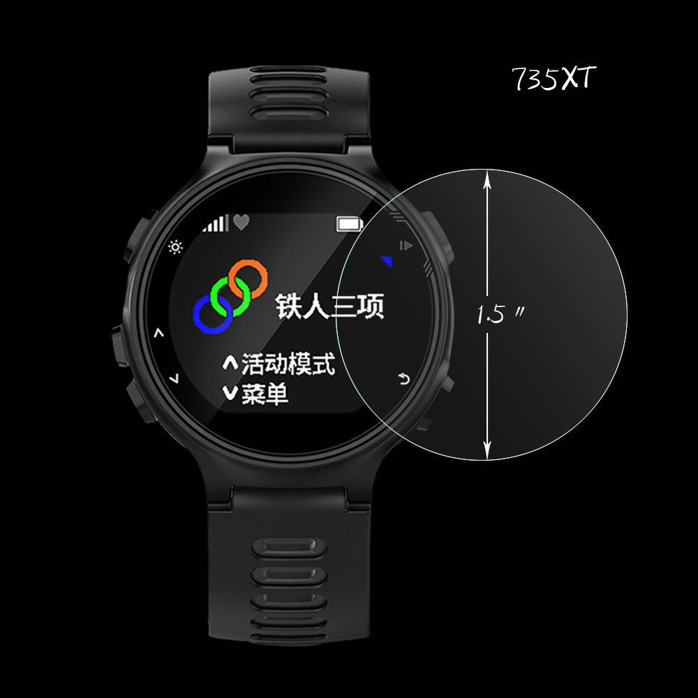 9H Clear Protective Film Screen Protectors For Garmin Forerunner 235 225 735XT Tempered Glass