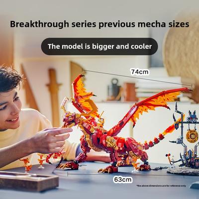 Новые совместимые наборы Mighty Source Dragon of Motion Креативные строительные блоки Игрушечные украшения Детские игрушки Подарок