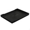 Меламиновый сервировочный поднос для отеля, чашка, стеклянный набор для торта, черный, 21x10,8 см