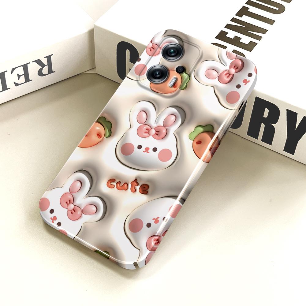 All-inclusive Film Phone Case Cartoon Pattern Design Hard Shell Full Cover Camera Shockproof Protection Case