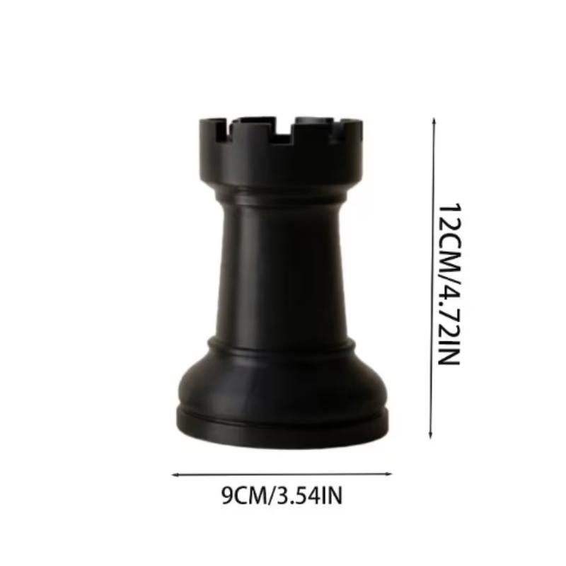 Plastic Chess-Formed Pen Holder and Multifunctional Vase for Office and School Supplies