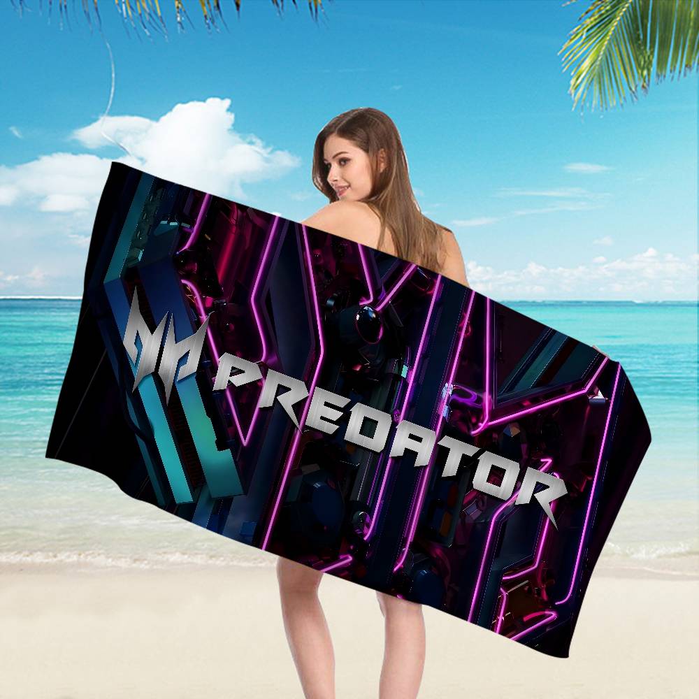 A-Логотип Acer Predators Аниме Пляжное Полотенце для плавания Мягкое Впитывающее Салфетка Детские Подарки для Детей Путешествия Кемпинг Спортзал