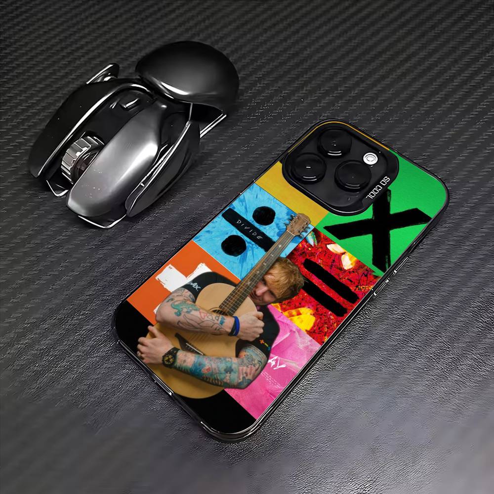 Чехол для телефона singer E-Ed Sheeran для iPhone 17, 16, 15, 14, 13, 12, 11 Plus, Pro Max Цветной Посеребренный Внутренний Чехол