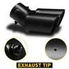 Автомобильная задняя двойная выхлопная труба, насадка глушителя, черная выхлопная труба 15"-24" дюйма
