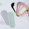 Летние женские тонкие носки-тапочки, силиконовые противоскользящие носки, однотонные бесшовные невидимые мягкие носки из ледяного шелка