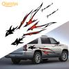 2шт автомобильная наклейка с пламенным узором самоклеящаяся наклейка из ПВХ на корпусе для внедорожника