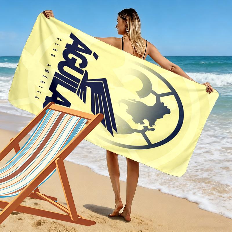 CA 2D Flat Print Beach Towel, Large Soft Quick Dry Towel for Beach Camping SwimmingSSTJ0917423