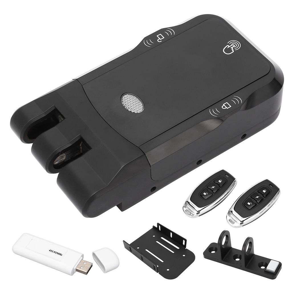 Smart Door Lock Wireless Keyless Invisible Electronic Lock Home Security Remote Control Deadbolt