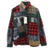 Unused RRL Check Pattern Long Sleeve Patchwork Flannel Shirt Women Used