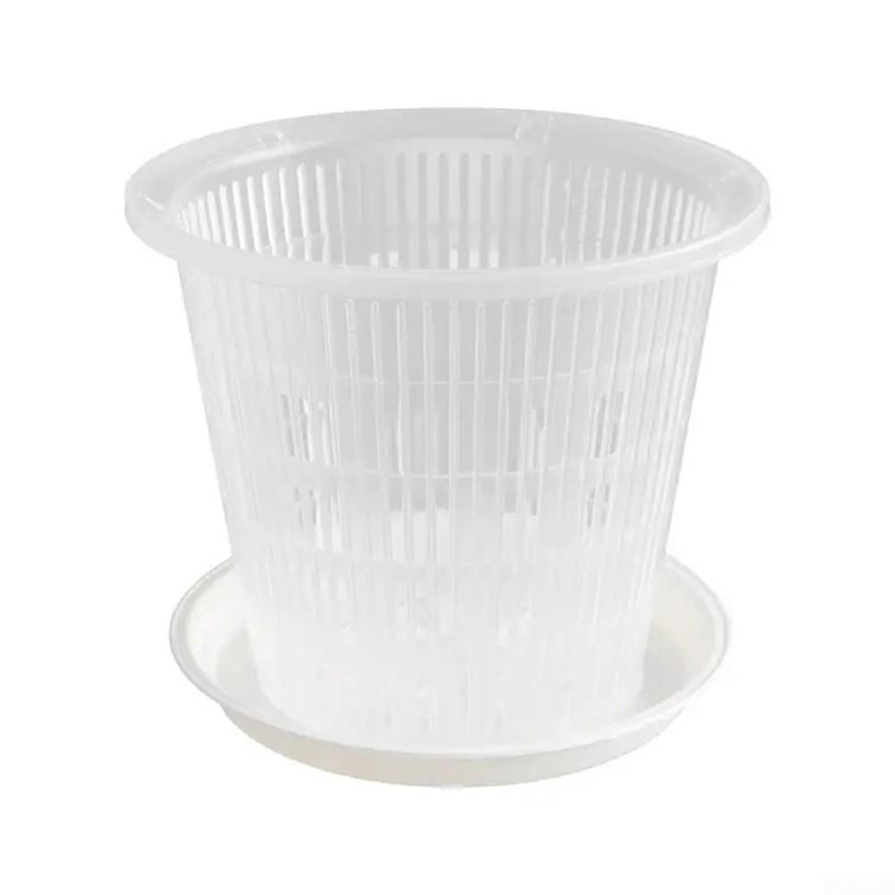 Прозрачные пластиковые горшки Блюдца Пластиковые направляющие для роста корней