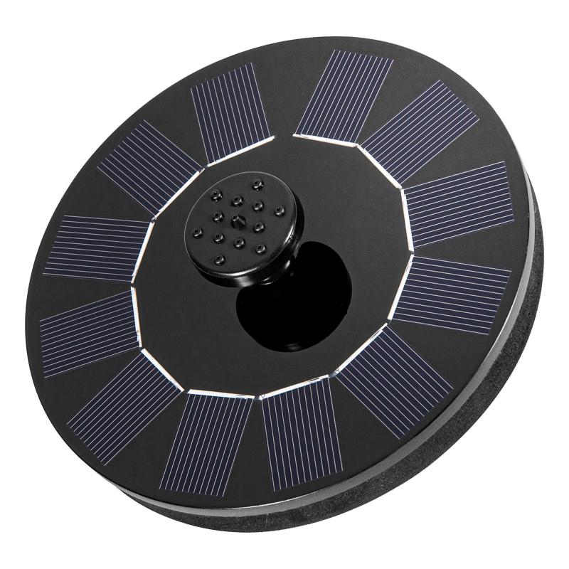 Солнечный фонтан 1 Вт, мини-портативный плавающий фонтанный насос с 10 насадками для сада на заднем дворе