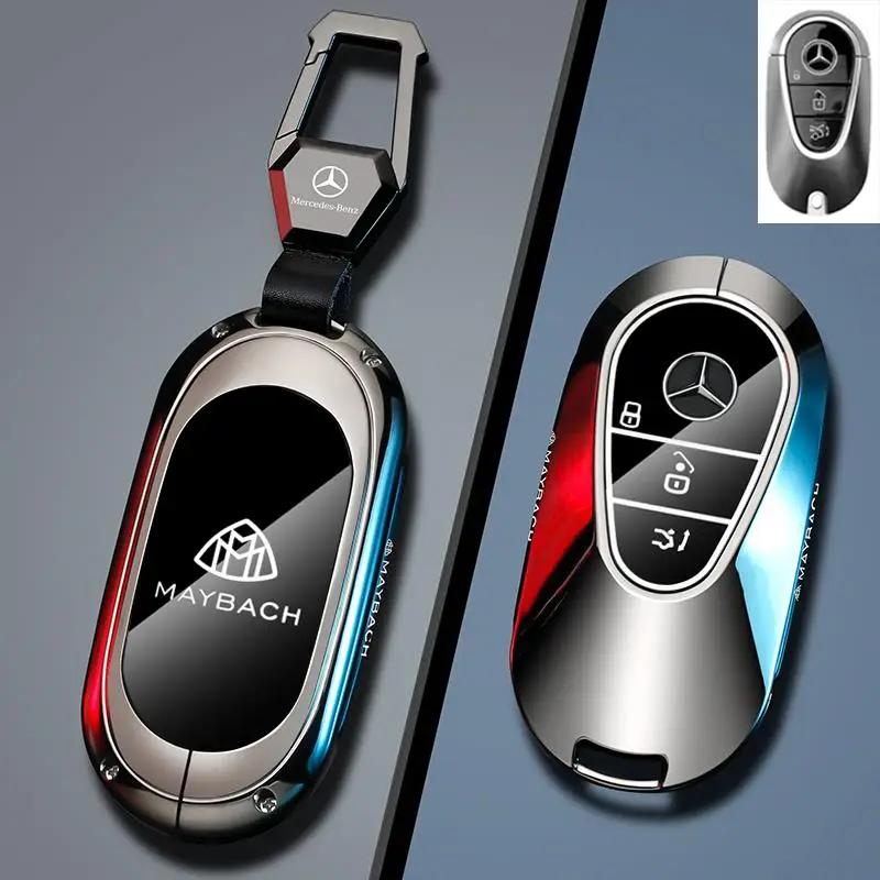PZQ2   Car Key Case Cover For Mercedes Benz C E S Class GLC W206 W223 W214 E300 C260 C300 S450 S500 S400 Fob Accessories