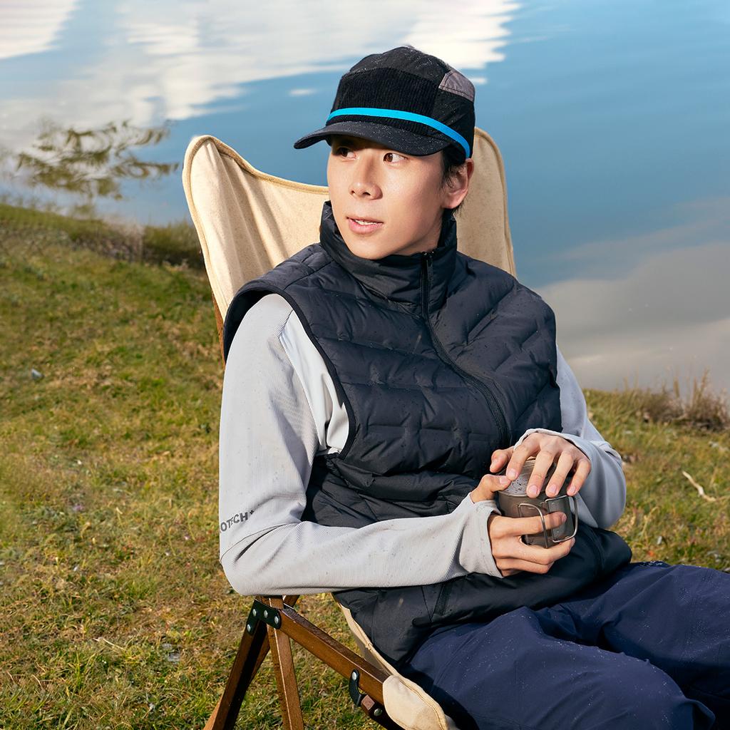 Li Ning Hot Pot Down Jacket Series Water-Resistant Casual Versatile Cold-Resistant Comfortable Solid Color Stand Collar Down Vest Winter AMRU041-1